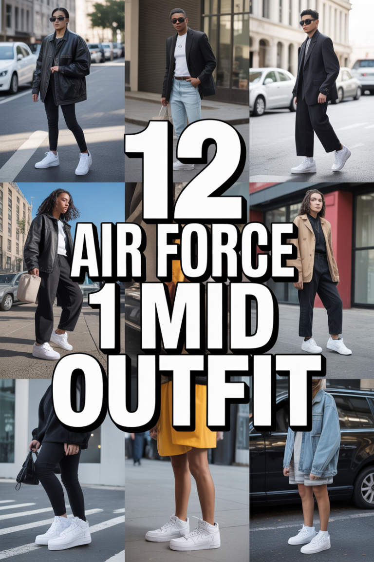 👟 12 Air Force 1 Mid Outfit