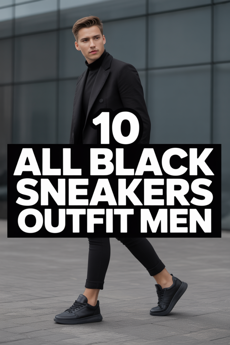 ⚫ 10 All Black Sneakers Outfit Men