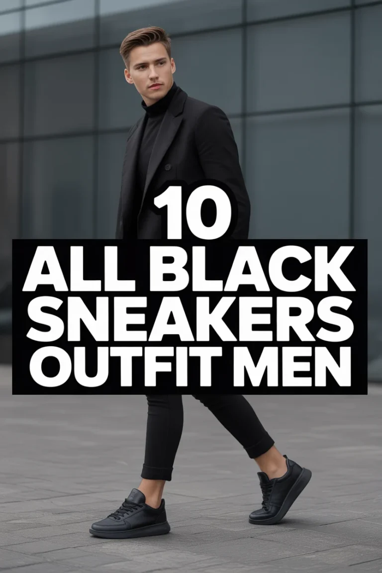 ⚫ 10 All Black Sneakers Outfit Men