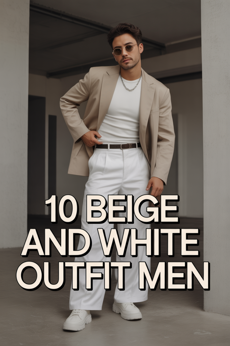 🤍 10 Beige And White Outfit Men