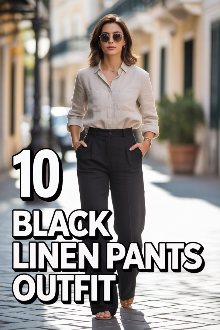 👖 10 Black Linen Pants Outfit