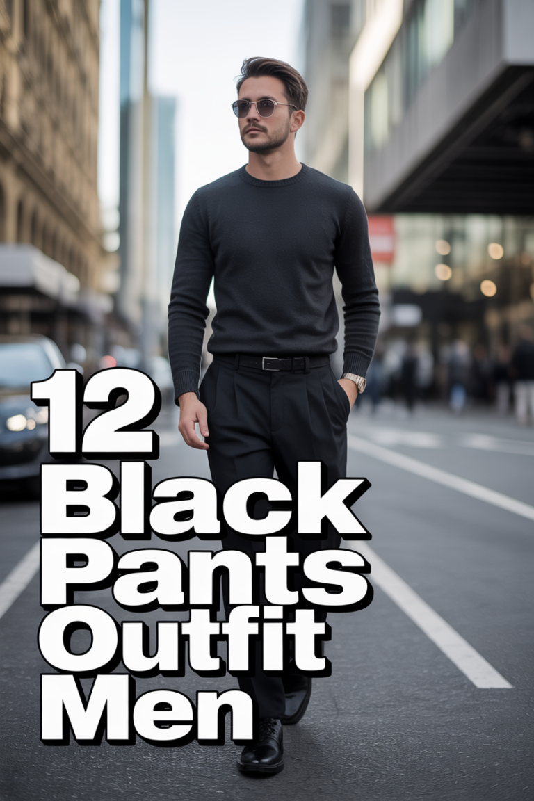 👖 12 Black Pants Outfit Men