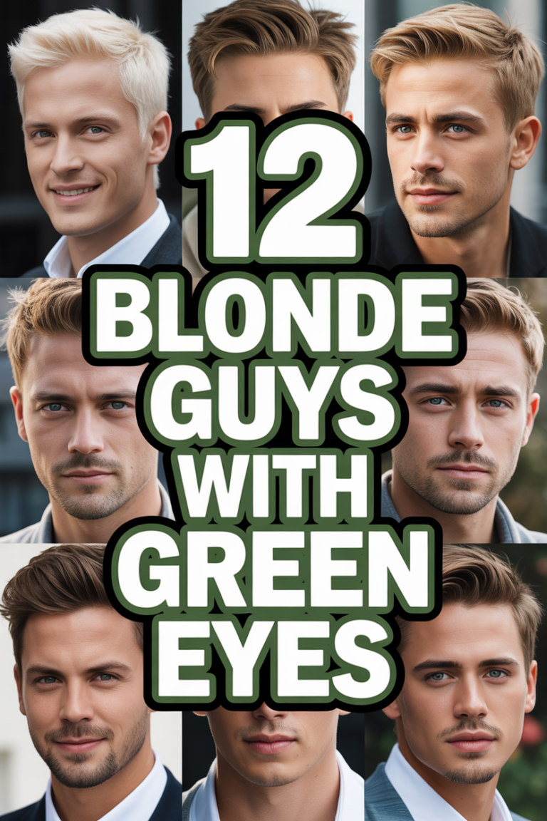 💚 12 Blonde Guys With Green Eyes