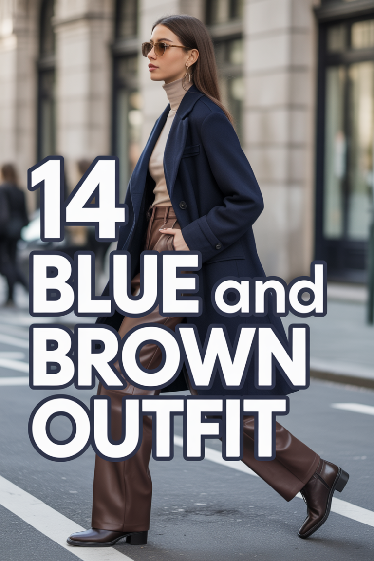 🧥 14 Blue And Brown Outfit