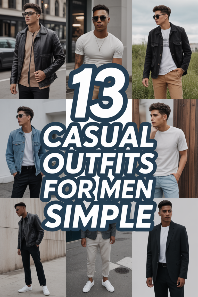 👗 13 Casual Outfits For Men Simple