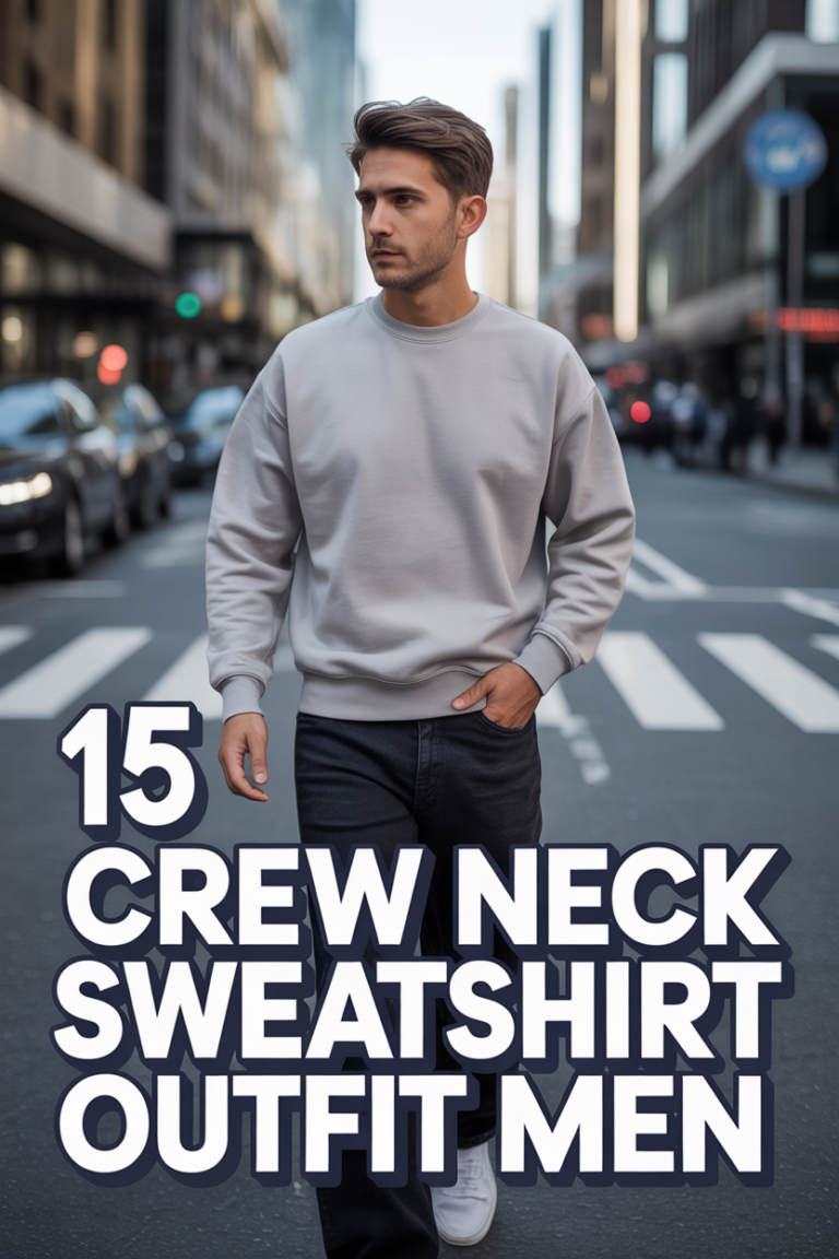 👕 15 Crew Neck Sweatshirt Outfit Men