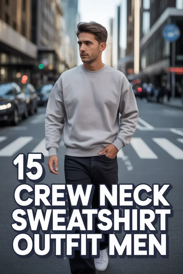 👕 15 Crew Neck Sweatshirt Outfit Men