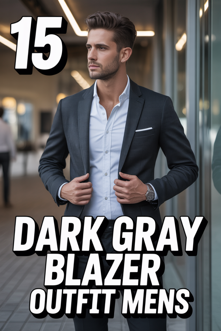 👔 15 Dark Gray Blazer Outfit Mens