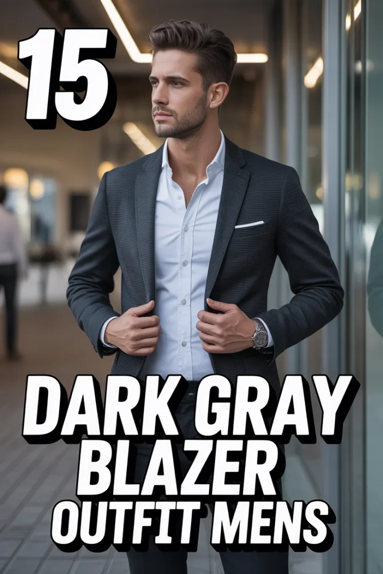 👔 15 Dark Gray Blazer Outfit Mens
