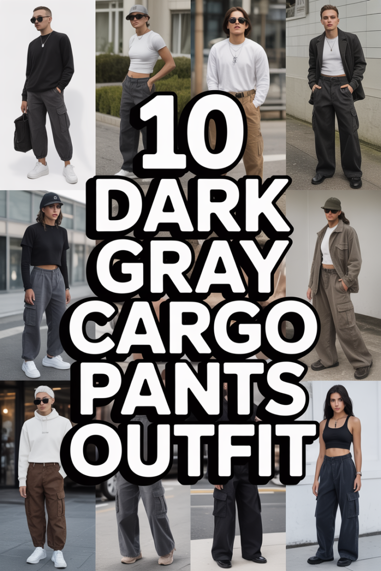 👖 10 Dark Gray Cargo Pants Outfit