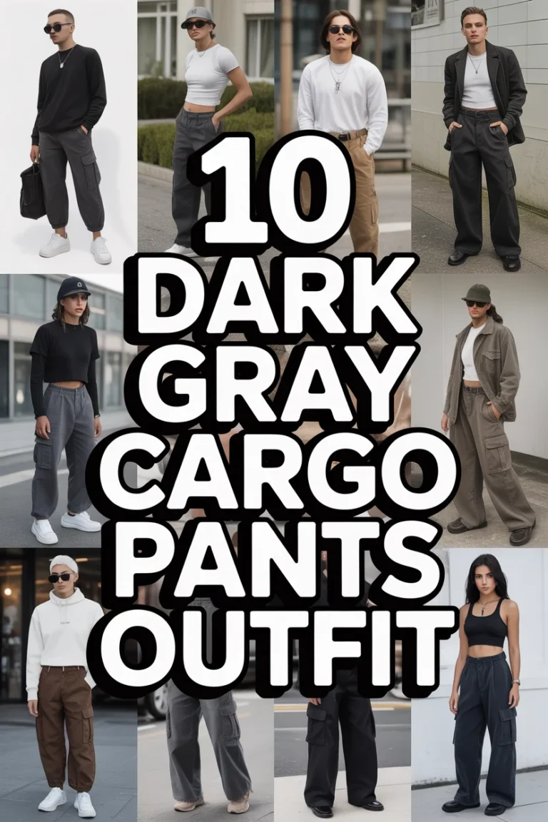 👖 10 Dark Gray Cargo Pants Outfit