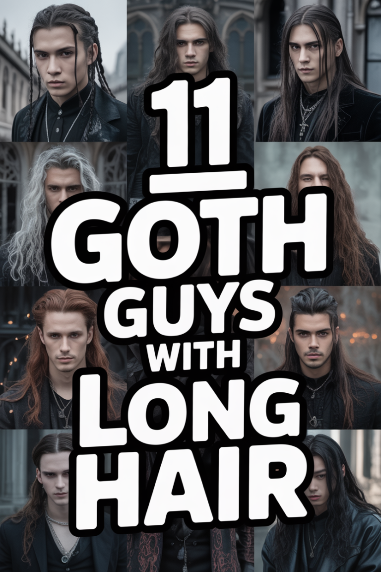 🦇 11 Goth Guys With Long Hair