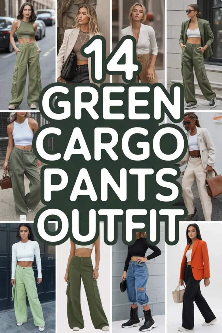 🌿 14 Green Cargo Pants Outfit
