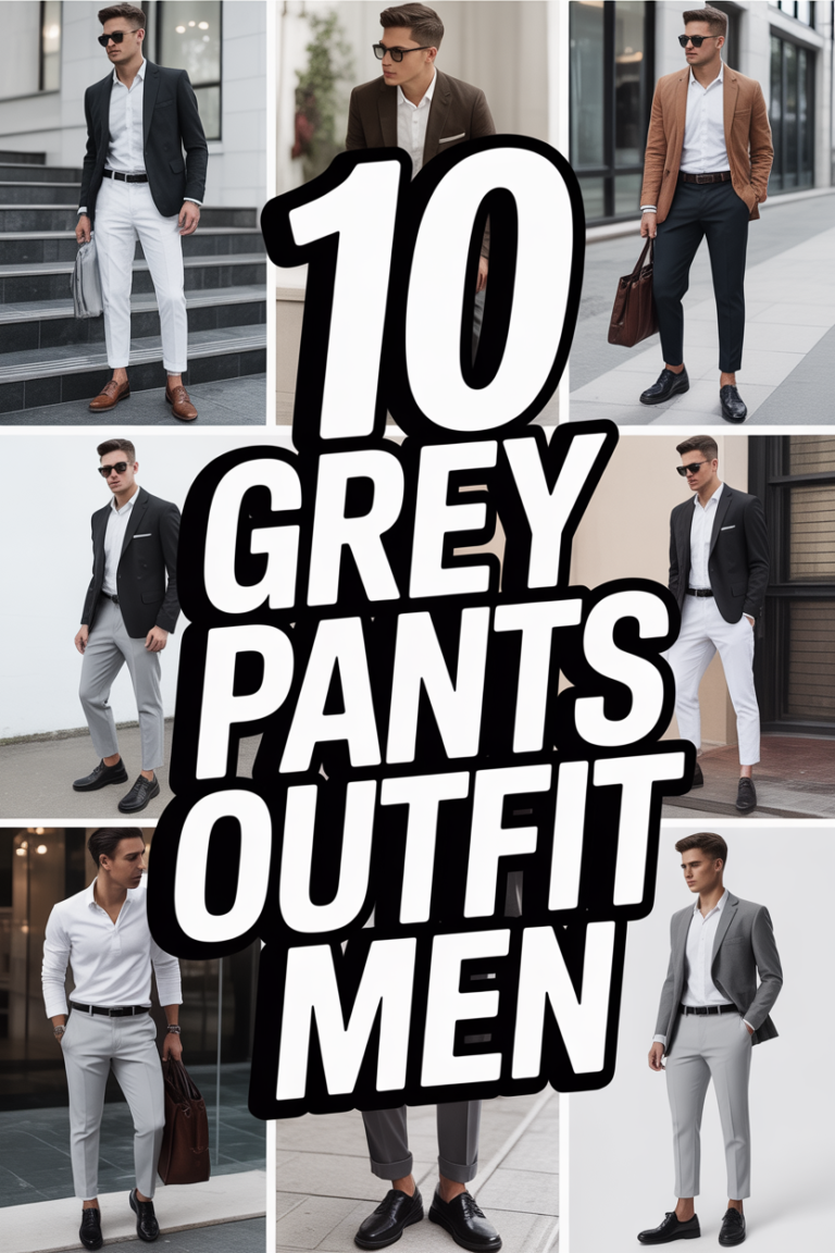 👖 10 Grey Pants Outfit Men