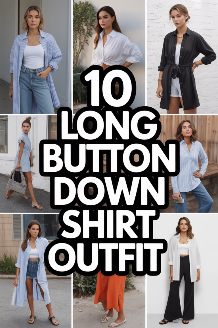 👚 10 Long Button Down Shirt Outfit