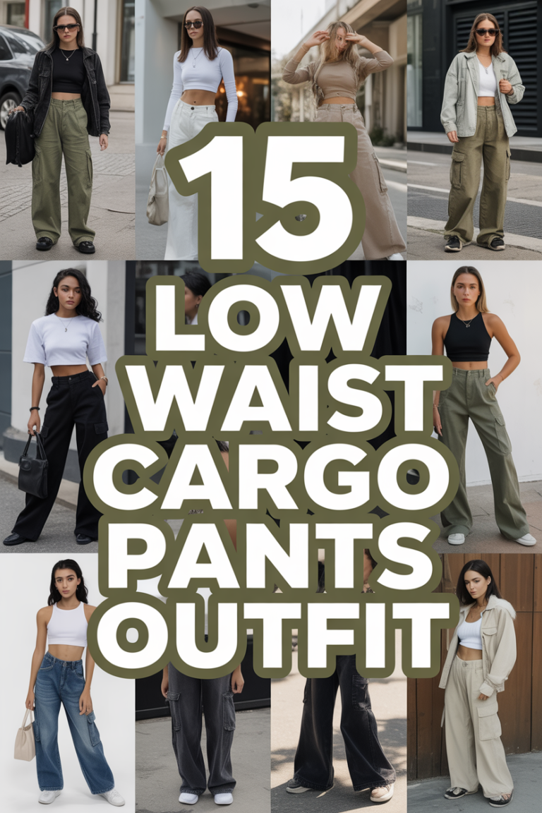👖 15 Low Waist Cargo Pants Outfit
