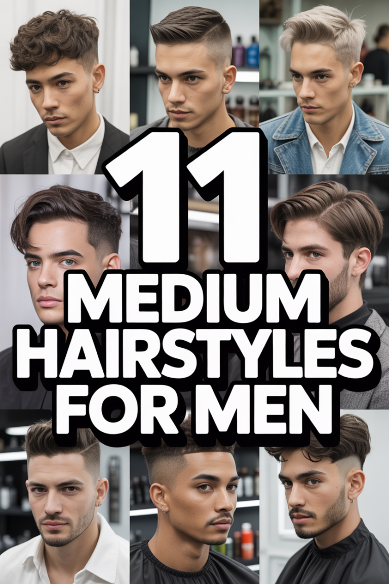✂️ 11 Medium Hairstyles For Men
