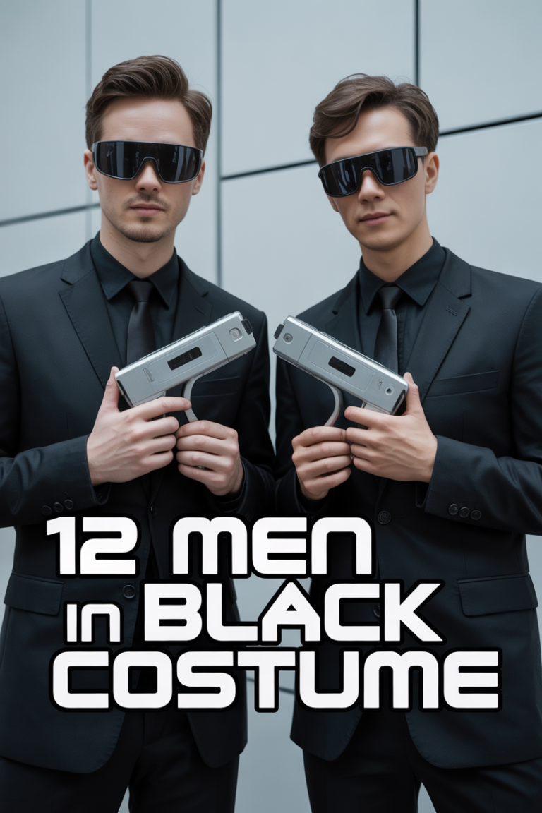 🕶️ 12 Men In Black Costume