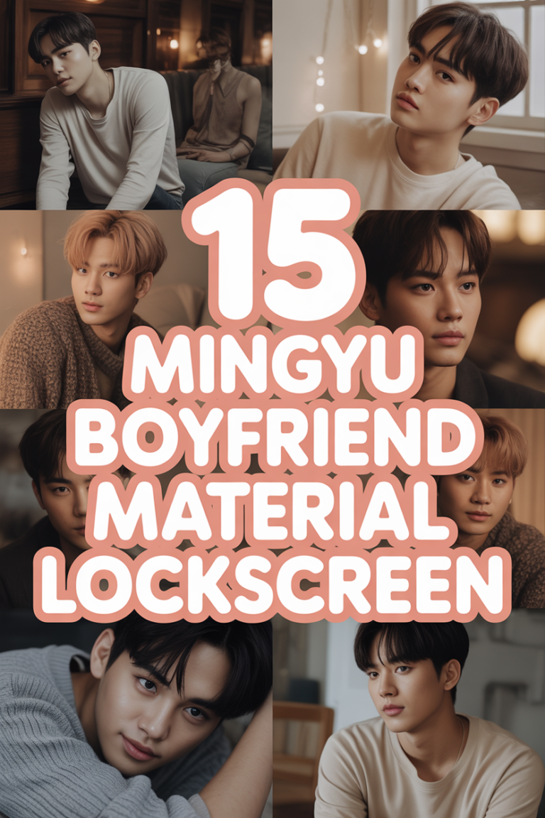 🐶 15 Mingyu Boyfriend Material Lockscreen