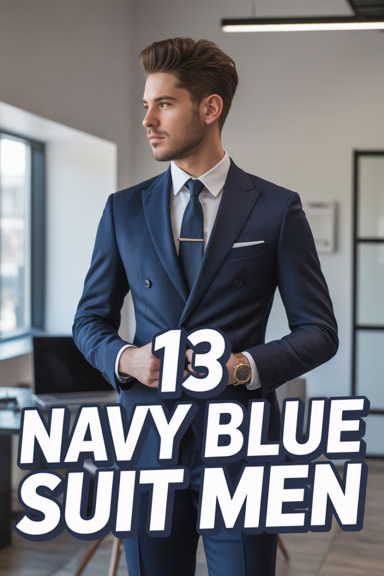 👔 13 Navy Blue Suit Men