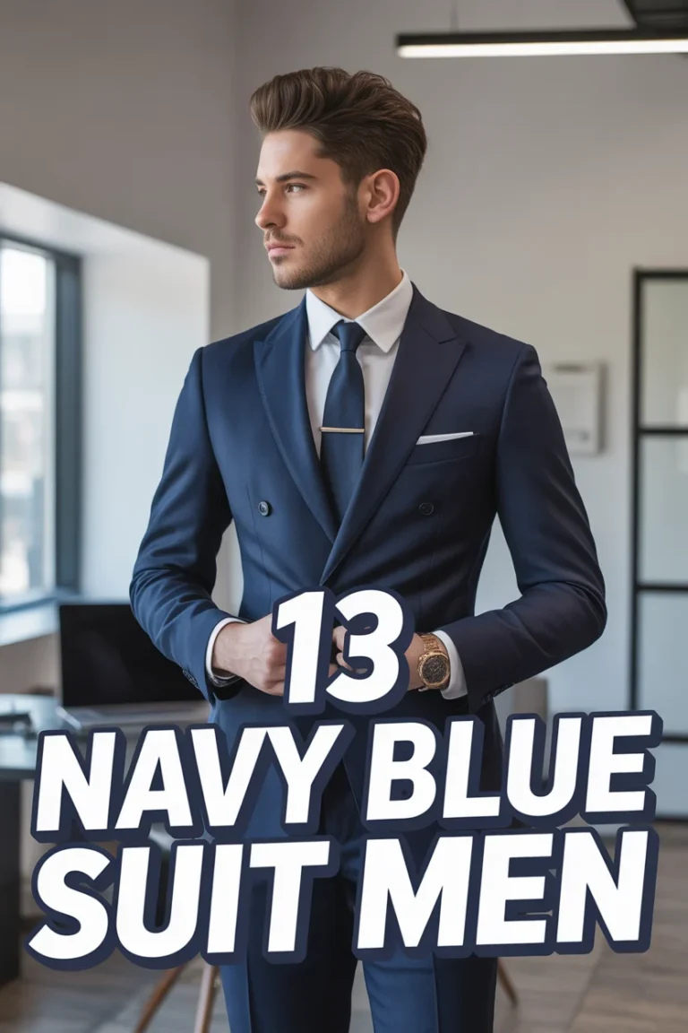 👔 13 Navy Blue Suit Men