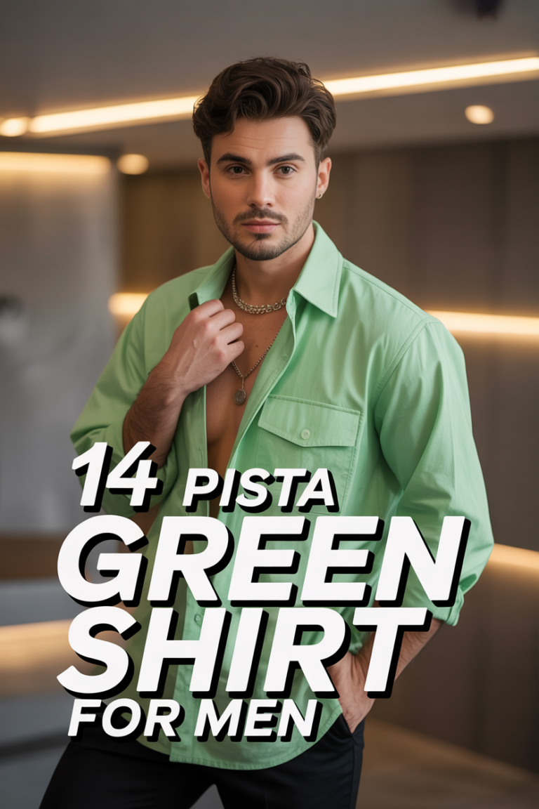 👕 14 Pista Green Shirt For Men