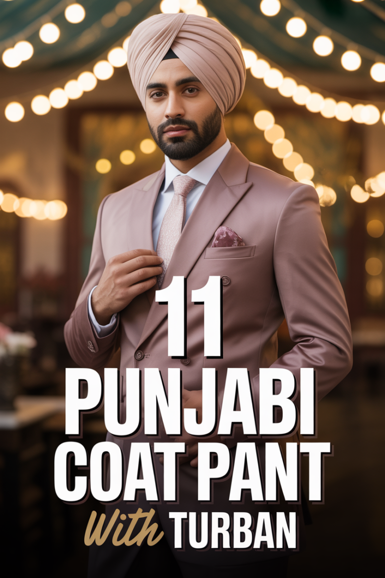 👱 11 Punjabi Coat Pant With Turban