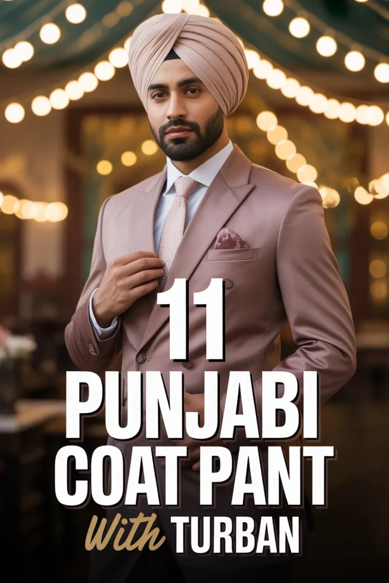 👱 11 Punjabi Coat Pant With Turban