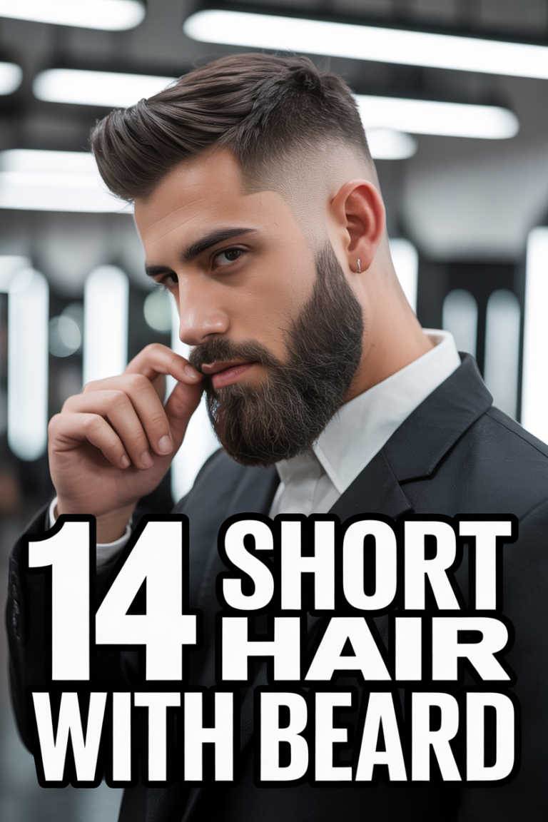 🧔 14 Short Hair With Beard