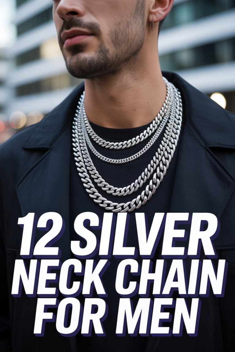 🔗 12 Silver Neck Chain For Men