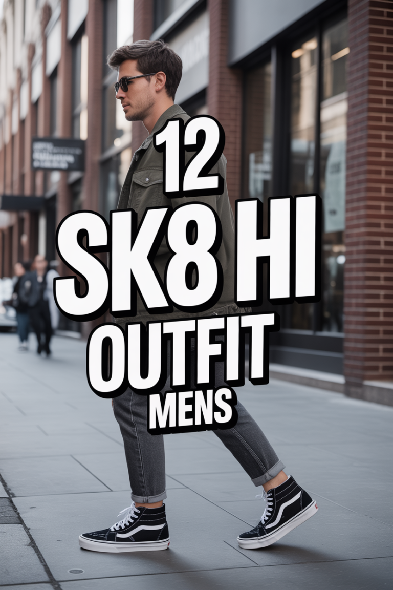 👟 12 Sk8 Hi Vans Outfit Mens