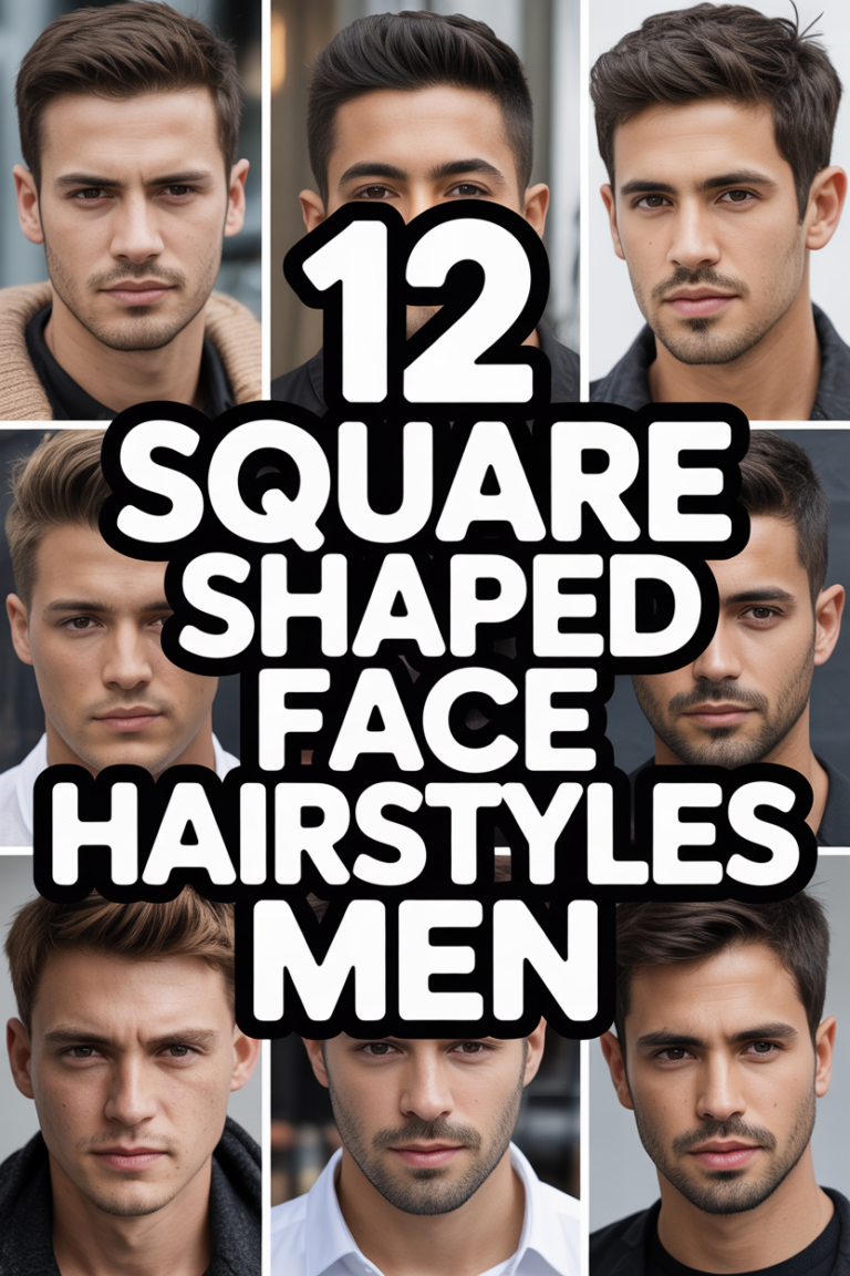 ✂️ 12 Square Shaped Face Hairstyles Men
