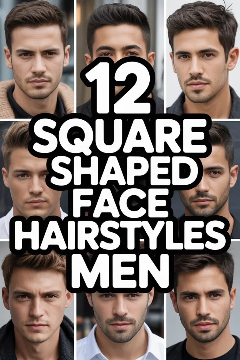 ✂️ 12 Square Shaped Face Hairstyles Men