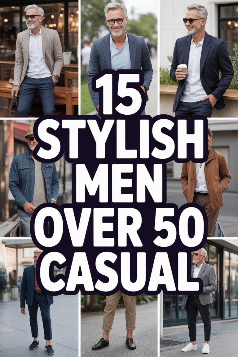 😎 15 Stylish Men Over 50 Casual