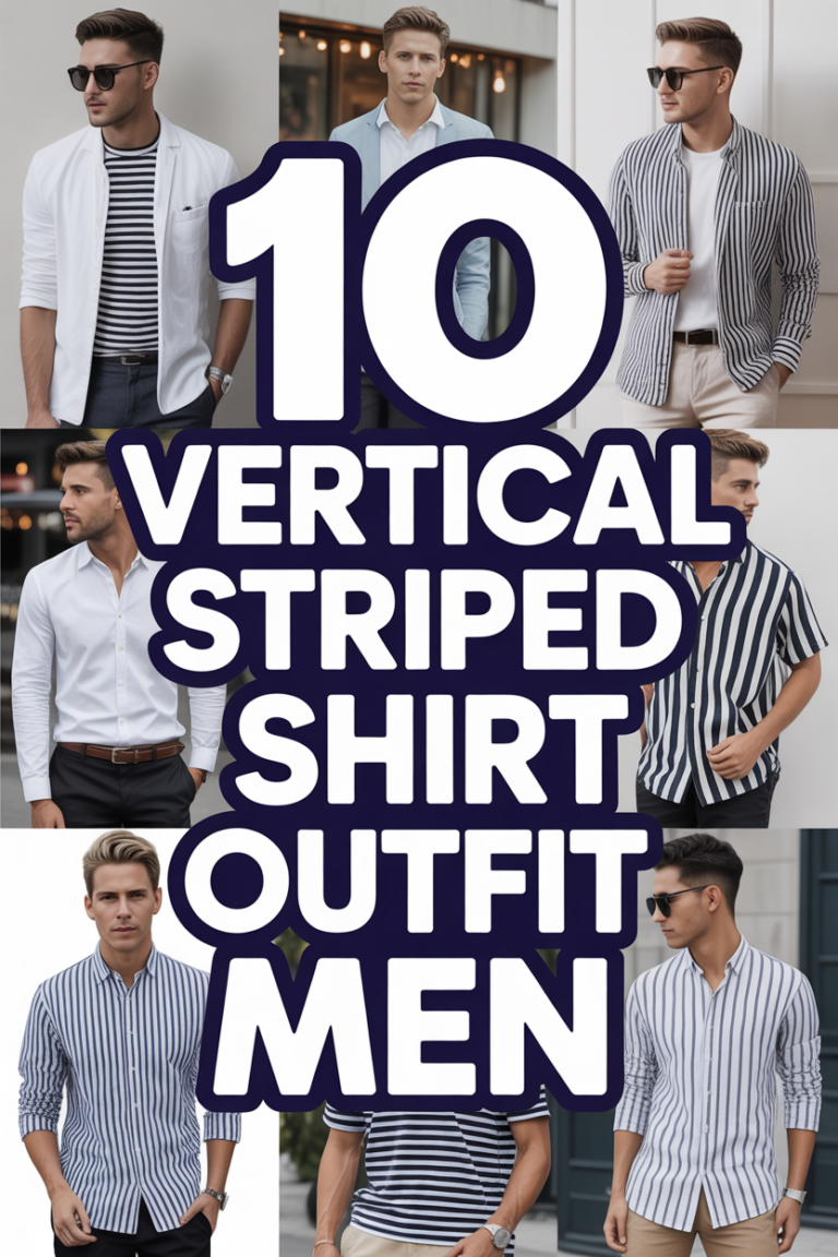 👡 10 Vertical Striped Shirt Outfit Men