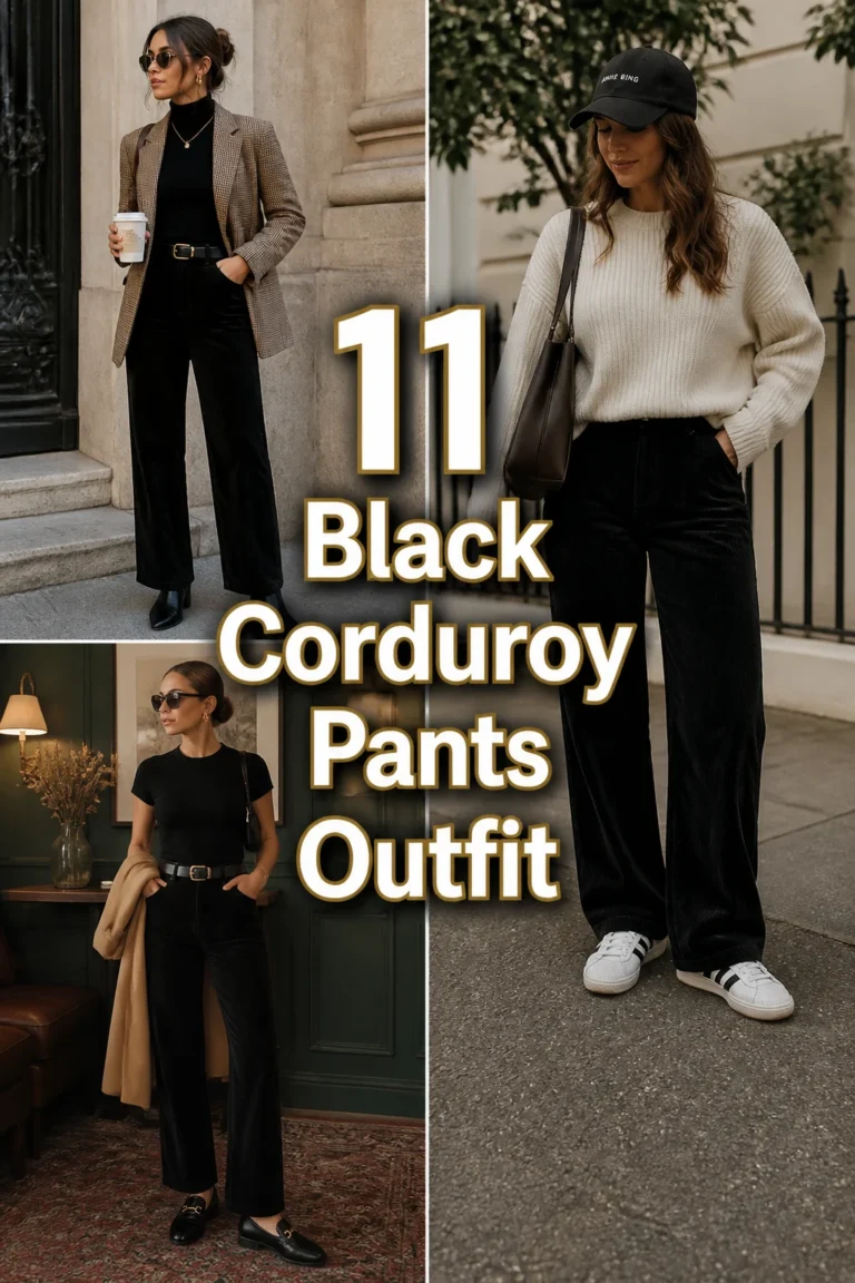 👖 11 Black Corduroy Pants Outfit