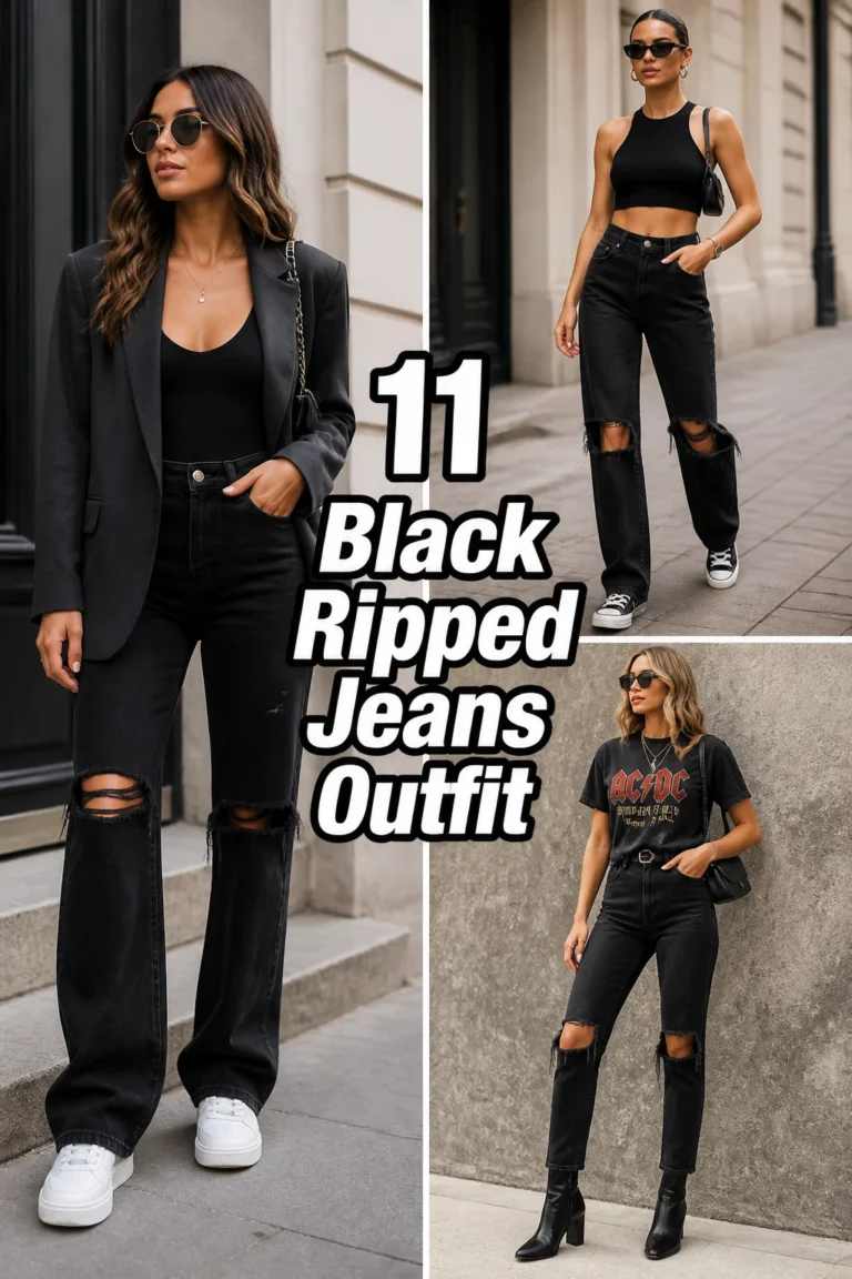 👖 11 Black Ripped Jeans Outfit
