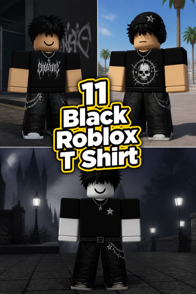 👕 11 Black Roblox T Shirt
