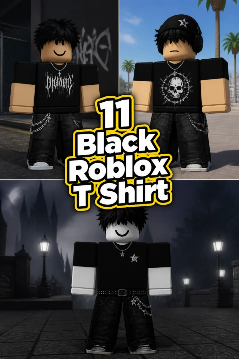 👕 11 Black Roblox T Shirt