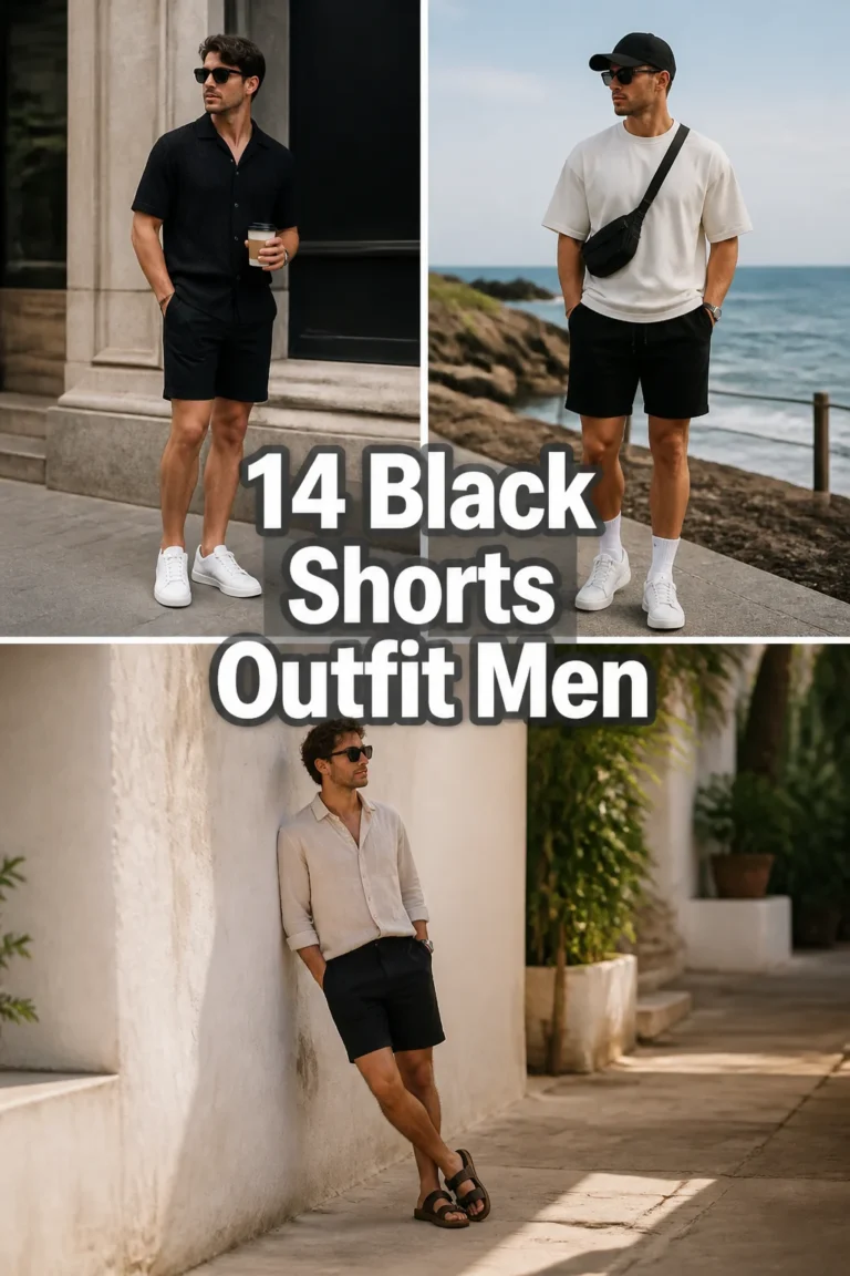 👖 14 Black Shorts Outfit Men