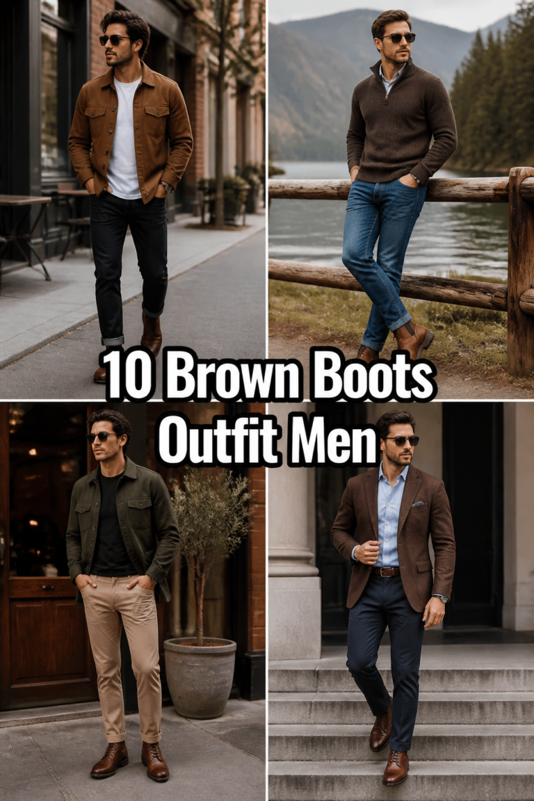 👞 10 Brown Boots Outfit Men