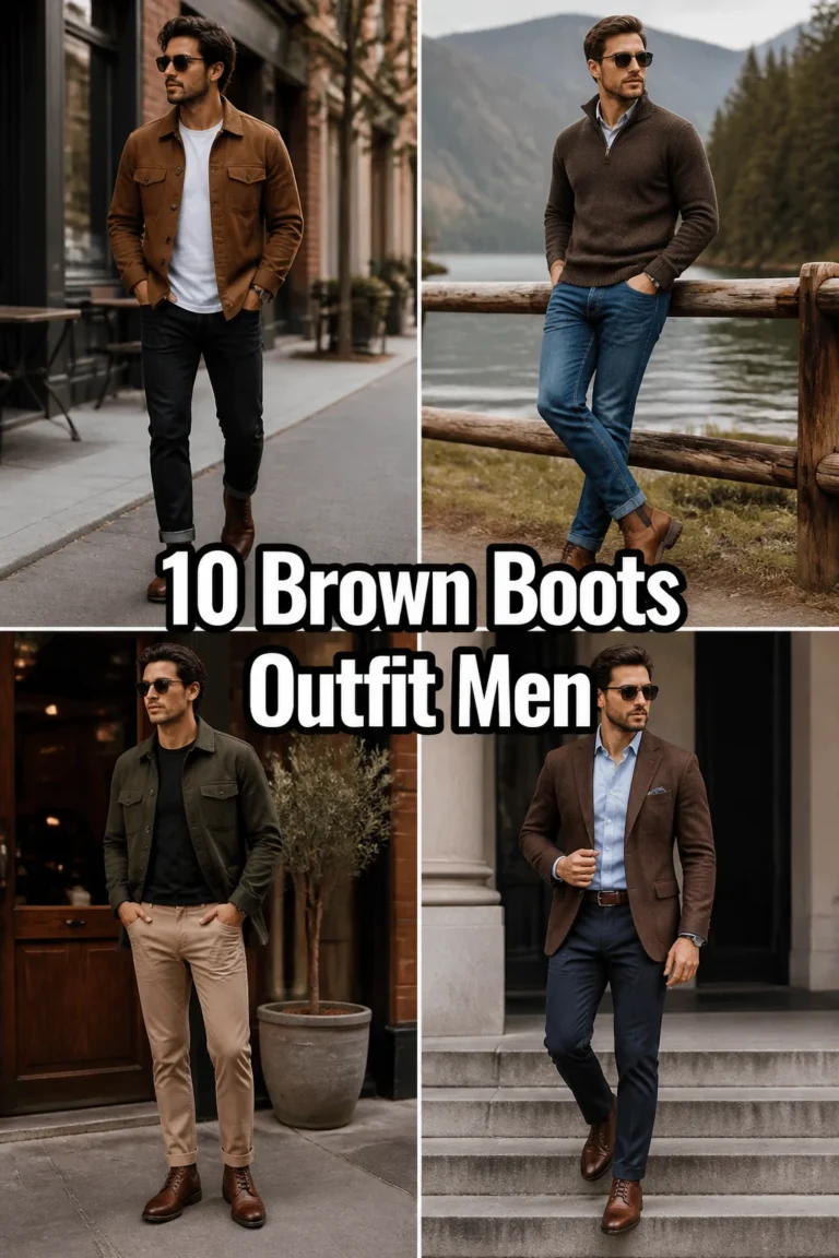 👞 10 Brown Boots Outfit Men