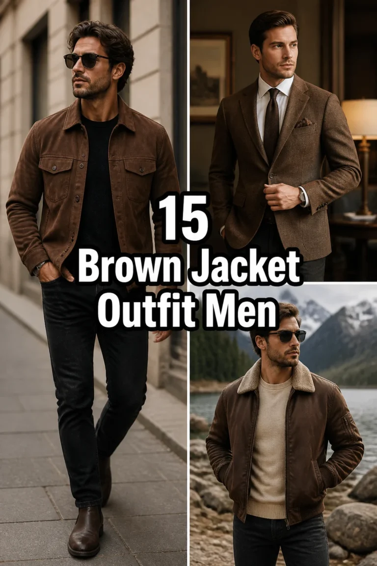 🧥 15 Brown Jacket Outfit Men