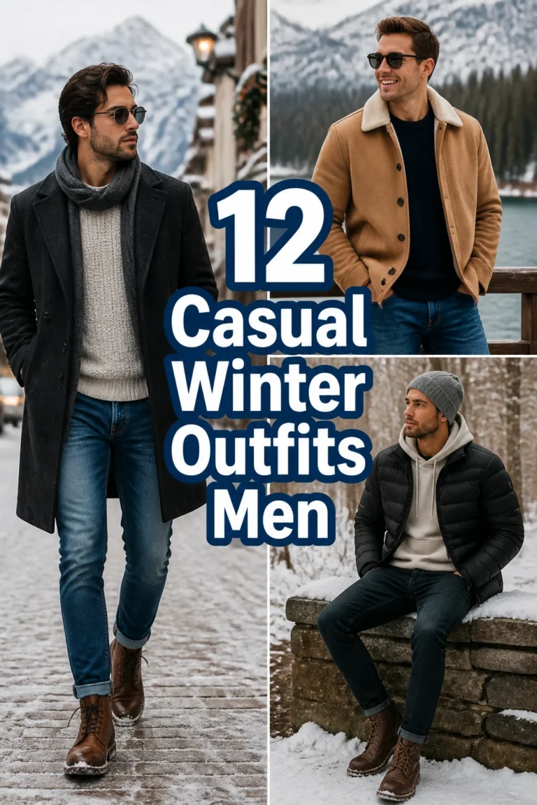 🧥 12 Casual Winter Outfits Men
