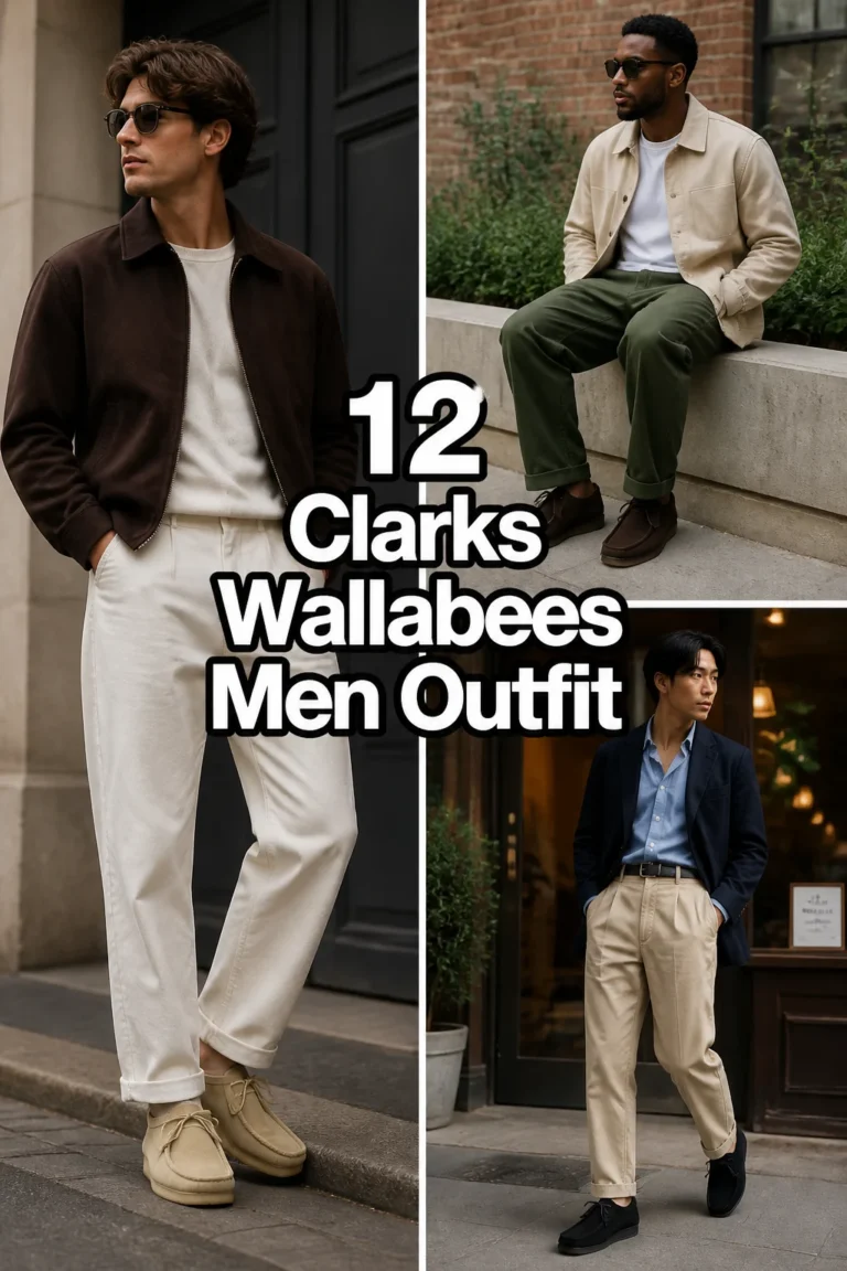 👞 12 Clarks Wallabees Men Outfit