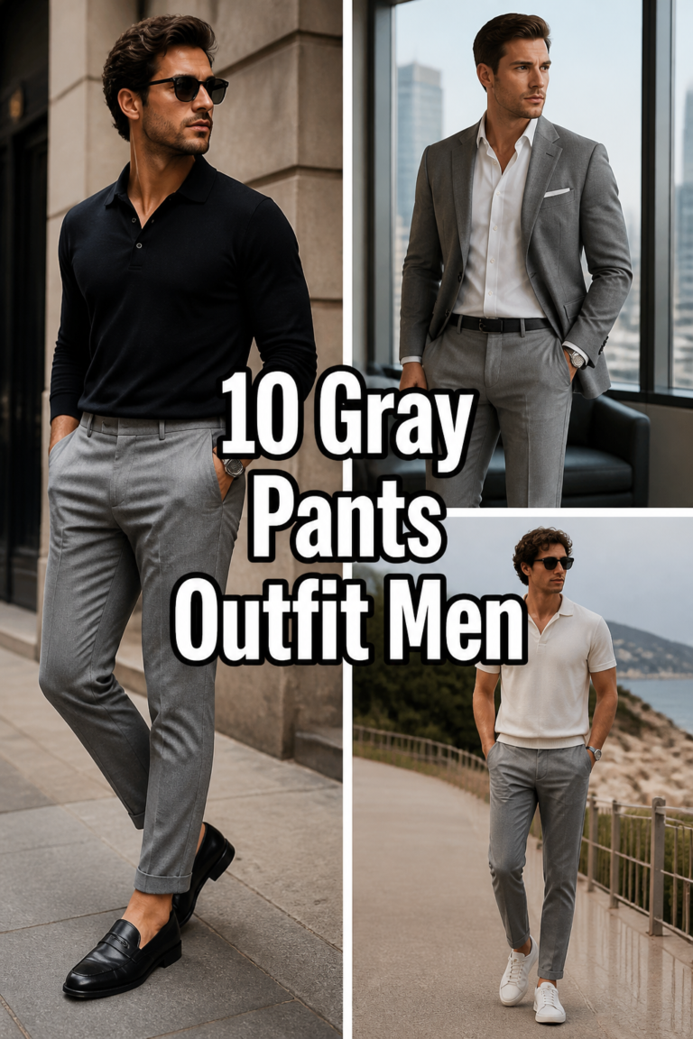 👖 10 Gray Pants Outfit Men