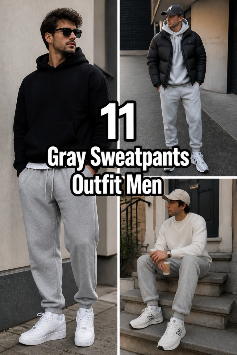 💪 11 Gray Sweatpants Outfit Men