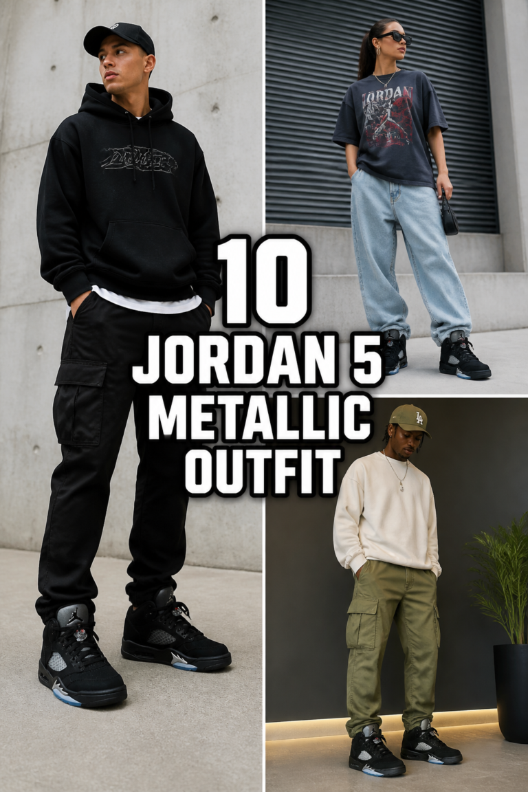 👟 10 Jordan 5 Metallic Outfit
