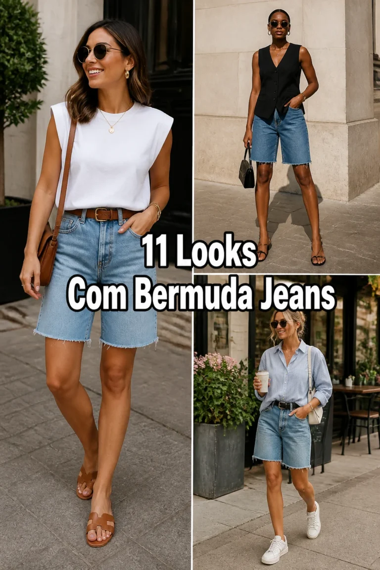 👖 11 Looks Com Bermuda Jeans