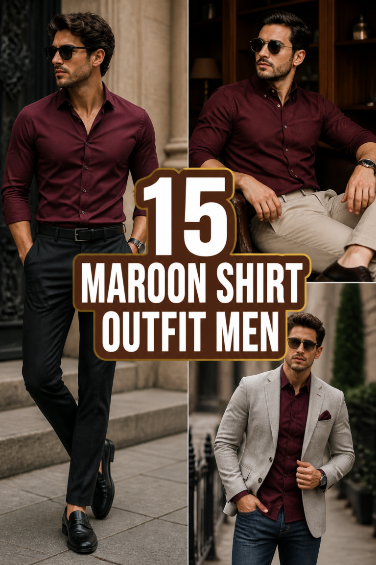 👕 15 Maroon Shirt Outfit Men